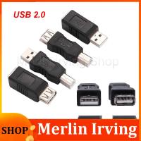 Merlin Irving Shop USB 2.0 Type A Female to Type B Male Printer Adapter Converter Connector Male to Female Plug Electronics