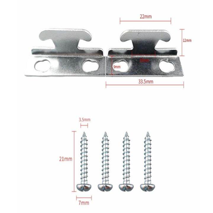 ident-10-pcs-แผ่นรองรีด-ที่ยึดผ้าม่าน-เงินสีเงิน-พร้อมสกรูยึด-ที่ยึดราวผ้าม่าน-ง่ายต่อการใช้-ความจุแบริ่งที่แข็งแกร่ง-ราวแขวนผ้าม่าน-ห้องครัวในบ้าน