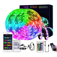 WS2812B USB LED Strip RGBIC Bluetooth App ควบคุม Chasing Effect ไฟเทปยืดหยุ่น Diode Ribbon Desktop Backlight 1M-30M *