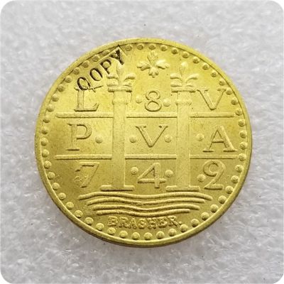 【CC】♝  1786 gold doubloon COPY commemorative coins-replica coins medal collectibles