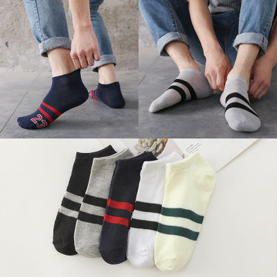 5 Pairs Casual Short Socks Cotton Sock Ankle Women Men Fashion Korean