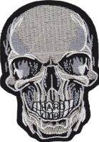 iron on patch Embroidery Skull Biker Horror Hard Core 10x7cm กะโหลก ผี โปรโมชั่น ตัวรีด เย็บติดผ้าประเทศไทย โลโก้ปัก มีกาวสำหรับรีด ตกแต่งเสื้อผ้า