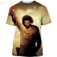 Che Guevara 3D Printing Cuban Revolutionary Leader World Celebrity Free Fighter T-shirt Streetwear Funny T-Shirt Men