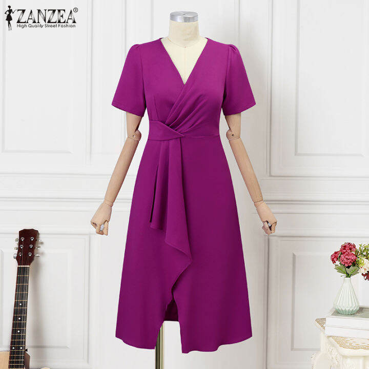 สินค้ามาใหม่-จัดส่งฟรี-fancystyle-zanzea-ชุดซันเดรสทรงเอไลน์เที่ยวกลางคืนชุดเดรสทรงไม่สมมาตรหรูหราสไตล์เกาหลีของผู้หญิง-11