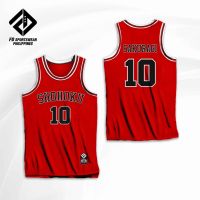 SHOHOKU RED SAKURAGI RUKAWA AKAGI MITSUI MIYAGI FULL SUBLIMATED JERSEY