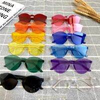 【YF】✐►  Korean Colored Glasses Fashionable Color Sunglasses Rap Sister Lovers Decorations