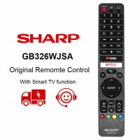 Sharp รีโมตคอนโทรล GB326WJSA สําหรับ Sharp Netflix AQUOS Smart Voice LCD TV 4T-C50BJ3T 2T-C50BG1X 2T-C50BG1I 2T-C40BG1X 2T-C32BG1X 2T-C32BG1I 2T-C42BG1I 2T-C42BG8X 2T-C32BE1T