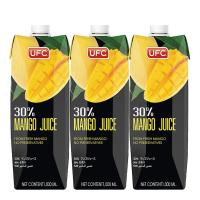 UFC 30% Mango Juice 1000 ml x 3 Boxes. ยูเอฟซี น้ำมะม่วง 30% 1,000 มล. แพ็ค 3 กล่อง