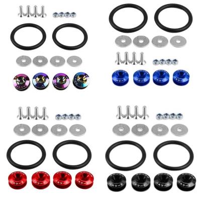 Bumper Quick Release Bumper Quick Release Fasteners Kit Aluminum Car Bumper Cover Washers O Rings for Universal Car Front Rear Bumpers Trunk Hatch Lid wondeful