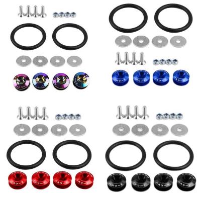 Bumper Fasteners Billet Bumper Trunk Quick Release Fastener Kit Quick Release Front Rear Bumper Fasteners Bumper Holders O-Ring Rubber Band for Car Bumper Trunk Hatch Lids value