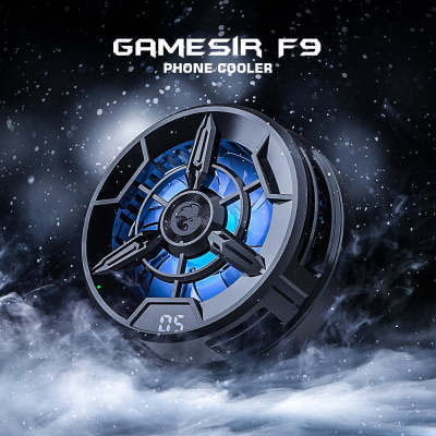 GameSir พัดลมระบายความร้อนสำหรับเล่นเกมมือถือ,พัดลมมือถือแบบดั้งเดิมพัดลมดูดแม่เหล็กระบบทำความเย็นของเซมิคอนดักเตอร์แช่แข็งหม้อน้ำโทรศัพท์ระบายความร้อนสำหรับเล่นเกมปี F9