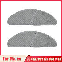 2 Pçs Esfregão Trapos Para Midea S8 M7 Pro M7 Pro Max Robô Aspirador De Pó Peças De Reposição Lavável Poliéster Mop Pano Almofadas Substituição