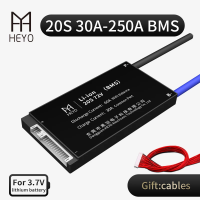 HEYO 3.7V 18650แบตเตอรี่20S 72V NMC Li-Ion BMS 30A 40A 50A 60A 80A 100A พร้อม Balance