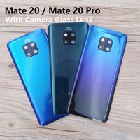 Penka Shop】ฝาหลังสำหรับ Huawei Mate 20ตัวครอบแบตเตอรี่ด้านหลังพร้อมกาวเลนส์กระจกกล้องถ่ายรูปสติกเกอร์อะไหล่โทรศัพท์