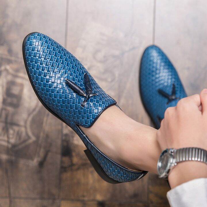 ผู้ชายพู่-loafers-แฟชั่นผู้ชายรองเท้า-slip-on-mens-shoes