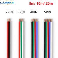 20AWG LED Wire Cable 2Pin 3Pin 4Pin 5Pin Electronic Copper Cord For WS2812B WS2811 5050 2835 SMD COB Led Strip Light 5m 10m 20m