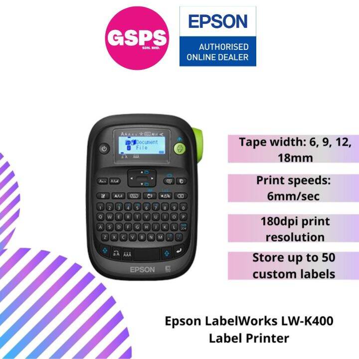 Epson LabelWorks LWK400 Label Printer Lazada