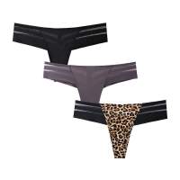 3 Pcs Women 39;s Panties Intimates Underwear Thongs Sexy Lingerie Sports Female Tanga For Woman Ice Silk Seamless Panties For Women