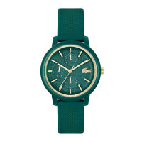 LACOSTE 12.12 รุ่น LC2001329 นาฬิกาข้อมือผู้หญิง สายซิลิโคน สีเขียว หน้าปัด 38 มม.