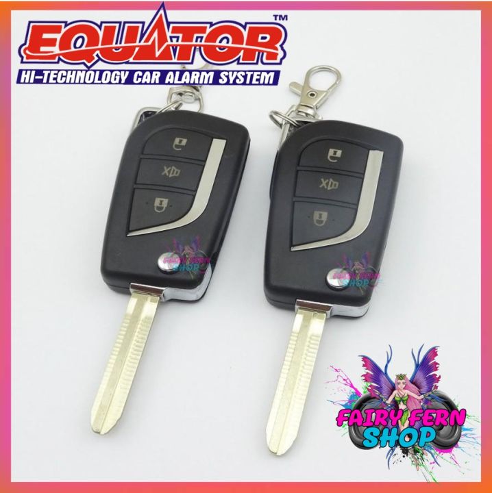 equator-รีโมทล็อค-ปลดล็อคประตูรถยนต์-tt-5039-กุญแจแบบพับtoyota-สำหรับรถยนต์โตโยต้า-อุปกรณ์ในการติดตั้งครบชุด-รีโมทกันขโมยรถยนต์-คู่มือภาษาไทย