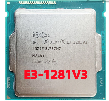 Xeon E3 1281v3 E3 E3-1281v3 1281 V3 3.7 GHz Quad-Core แปด-Core L2โปรเซสเซอร์ซีพียูตั้งโต๊ะ = 1M L3 = 8M 82W LGA 1150