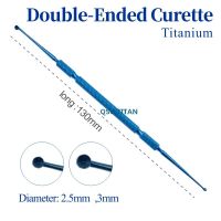 Chalazion ไทเทเนียมสองชั้น Curette ตาผ่าตัดตาไมโคร