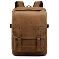 2020 Fashion Waterproof PU Leather Stylish Backpack Men Large Capacity Mochila Teenager Bagpack Laptop Backpack Man Travel Bag