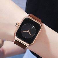 watch ladies ins office workers casual imitation apple large dial quartz niche temperament slim