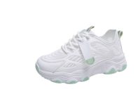 White Platform Breathable Casual Running Shoes For Men And Women