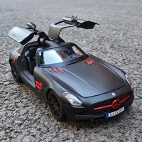 (ร้อน) Maisto 1:18 Benz SLS AMG ล้อแม็กรถสปอร์ตรุ่น D Iecast โลหะของเล่นยานพาหนะรถรุ่นจำลองคอลเลกชันเด็กของขวัญ