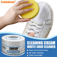 Kebidumei giày trắng Kem làm sạch đa chức năng pasty Cleaner với lau vết