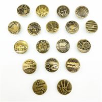 20pcs 20mm Bronze Fashion Metal Jeans Button Shank Button for Garment Pants Sewing Clothes Accseeories Handmade