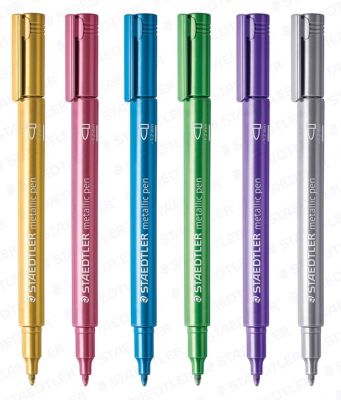 ปากกามาร์คเกอร์ ปากกาสีเมทัลลิค ปากกาเมทัลลิค Staedtler รุ่น 8323 สีเมทัลลิค (จำนวน1ด้าม)