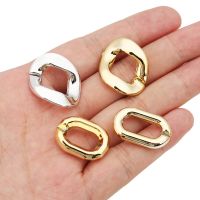20Pcs/Lot CCB Gold Chunky Choker Necklace Women Bracelet Open Jump Ring Connector Link Chain For DIY Jewelry Making Accessories