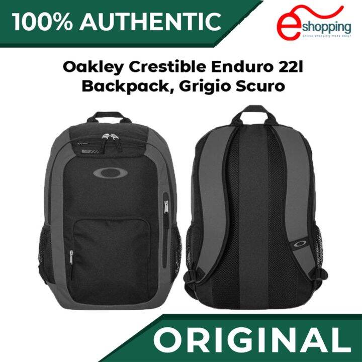 NEW!Oakley Crestible Enduro 22l Backpack, Grigio Scuro Lazada PH