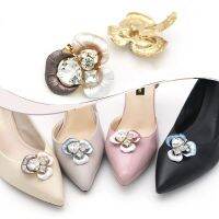 OKDEALS เข็มกลัดแต่งงาน Aksesoris Sepatu 1ชิ้น,หัวเข็มขัดเสน่ห์รองเท้า Rhinestone คลิปตกแต่งเงางามของตกแต่งรองเท้า