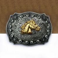 【CW】 BuckleClub bigger size retro western horse head belt buckle 03749 jeans gift drop shipping