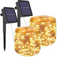 Solar String Fairy Lights 200m Christmas Lights Waterproof Outdoor Garland Solar Power Lamp Christmas For Garden Decoration. Outdoor Lighting