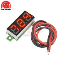 DC 2.5V-30V 12V 24V 0.28 Inci 2 Kawat Voltmeter Pengukur Tegangan Volt Penguji Detektor Monitor Layar LED Merah Mobil Motor Listrik