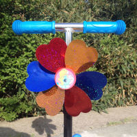 Childrens Scooter Bicycle Decoration Accessories Plastic Cartoon Windmill Ribbon Ribbon Baby Colorful Toy Windmill