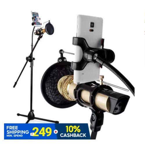 Immediate Delivery Ttc Microphone Stand High Quality Heavy Duty Adjustable Collapsible Tripod