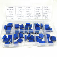 50pcs 3296W 104 102 Multiturn Trimmer Potentiometer ชุดความแม่นยำสูง3296 VARIABLE RESISTOR พร้อมกล่องฟรีอิเล็กทรอนิกส์ DIY KIS T