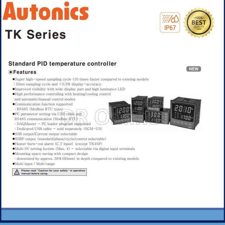 AUTONICS Temperature Controller TK4S/ TK4M/TK4L/TK4H, 100240VAC