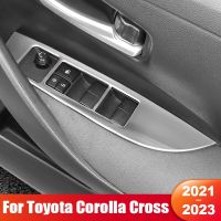 For Toyota Corolla Cross XG10 2021 2022 2023 Hybrid GR Car Window Glass Lift Switch Panel Armrest Trim Cover Accessories