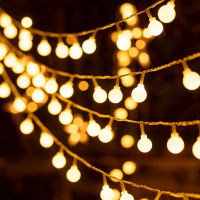 10M EU Plug 6M 3M USB Ball LED String Light Outdoor Ball Chain Garland Fairy Lamp Party Home Wedding Garden Christmas Decor