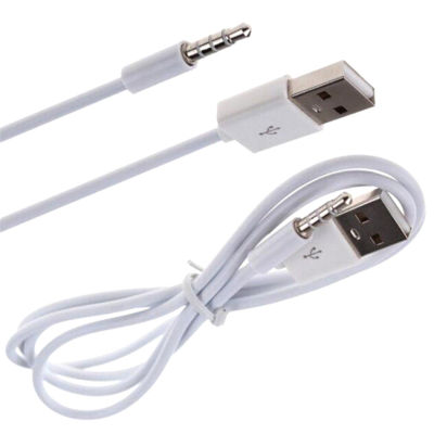 [The Lintas] 3.3FT 3.5Mm AUX หัวแจ็คออดิโอเพื่อ USB สายชาร์จตัวผู้2.0สำหรับ MP3