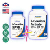 นูทรีคอสท์ แอล-คาร์นิทีน 1000 mg/s แคปซูล คาร์นิทีน Nutricost L-Carnitine /กินร่วมกับ แอปเปิ้ลไซเดอร์ บีซีเอเอ ซีแอลเอ ครีเอติน ส้มแขก ชาเขียวสกัด กรีนที กลูตามีน อาร์จินีน คาร์นิทีน เฟส2 สารสกัดถั่วขาว โพรไบโอติก เวย์โปรตีน /