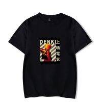 My Hero Academia Kaminari Denki เสื้อแขนยาวไซส์ใหญ่พิเศษ,เสื้อยืดพิมพ์ลายแฟชั่นแนวสตรีทสำหรับผู้หญิงเหมาะกับฤดูร้อน