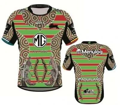 JERSEY SOUTH SYDNEY RUGBY [hot]2023 size S-M-L-XL-XXL-3XL-4XL-5XL RABBITOHS INDIGENOUS MENS