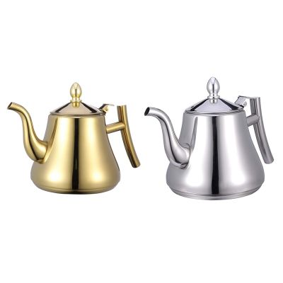 Stainless Steel Teapot Kettle High Quality Tea Pot With Infusion For Tea Coffee Flavour Poured Drinks 1L